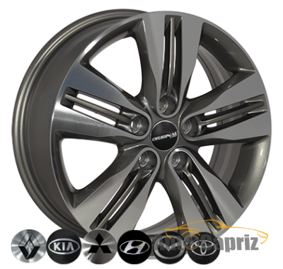 Диски Replica Hyundai TL5058NW GMF R17 W6.5 PCD5x114.3 ET48 DIA67.1     